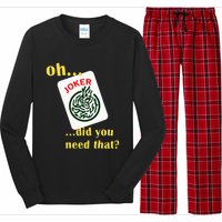 Mahjong Joker Designs Long Sleeve Pajama Set