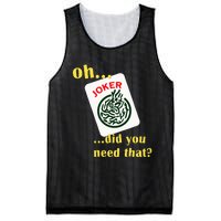 Mahjong Joker Designs Mesh Reversible Basketball Jersey Tank