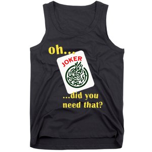 Mahjong Joker Designs Tank Top