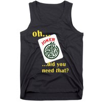 Mahjong Joker Designs Tank Top