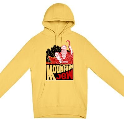 Mountain Jew Funny Premium Pullover Hoodie