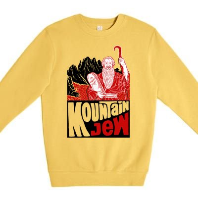 Mountain Jew Funny Premium Crewneck Sweatshirt