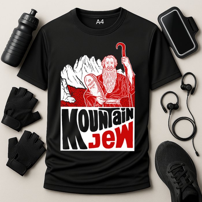 Mountain Jew Funny Cooling Performance Crew T-Shirt