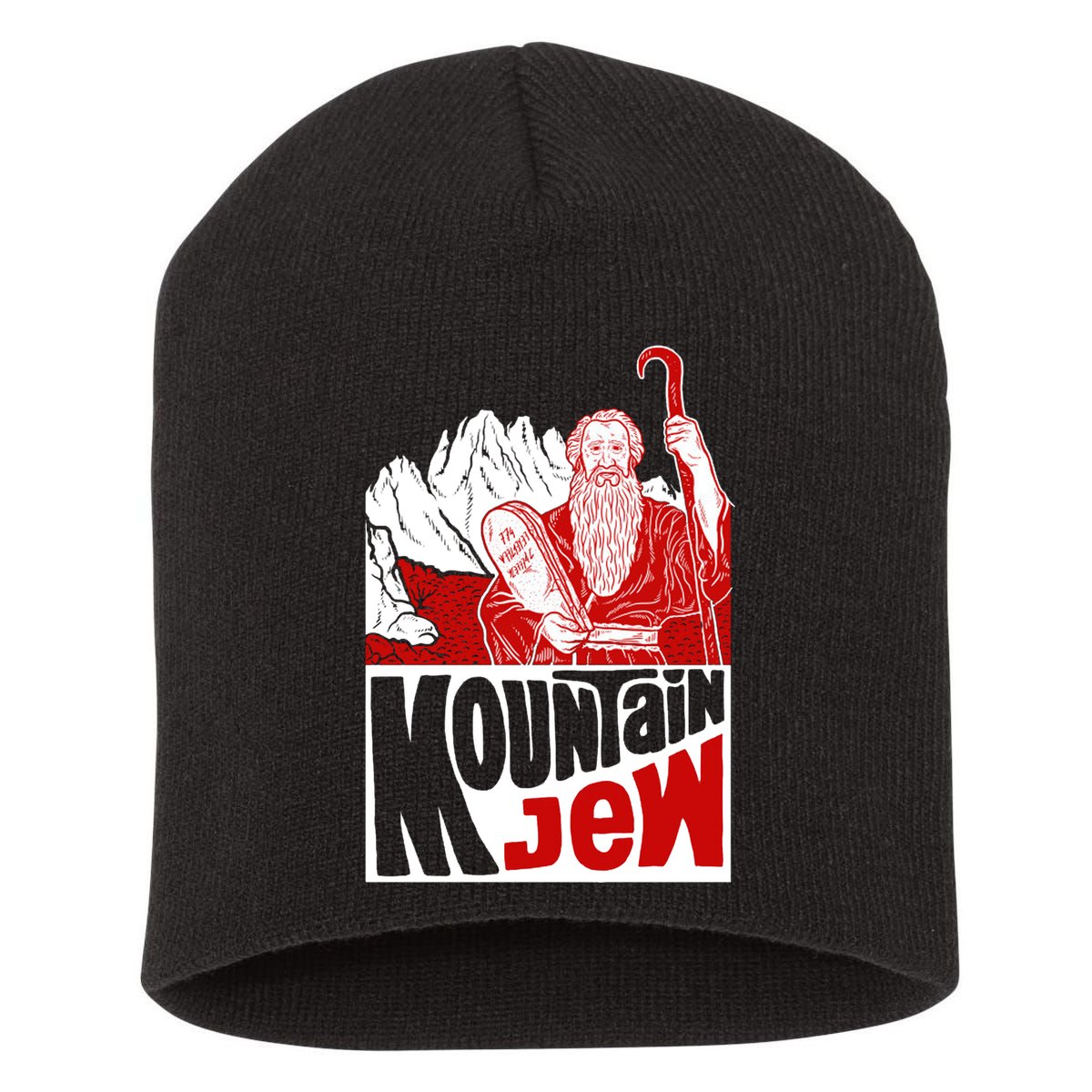 Mountain Jew Funny Short Acrylic Beanie