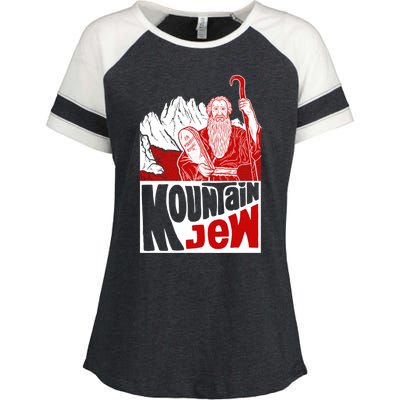 Mountain Jew Funny Enza Ladies Jersey Colorblock Tee