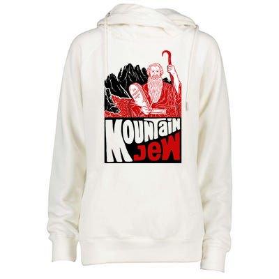 Mountain Jew Funny Womens Funnel Neck Pullover Hood