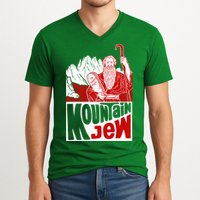 Mountain Jew Funny V-Neck T-Shirt