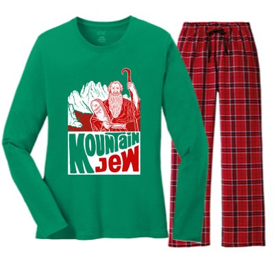 Mountain Jew Funny Women's Long Sleeve Flannel Pajama Set 