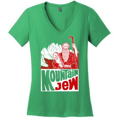 Mountain Jew Funny Women's V-Neck T-Shirt