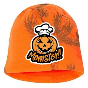 Momster Jackolantern Funny Halloween Design For Moms Kati - Camo Knit Beanie