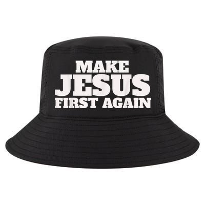 Make Jesus First Again Cool Comfort Performance Bucket Hat