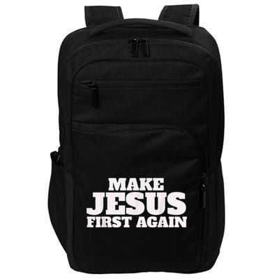 Make Jesus First Again Impact Tech Backpack