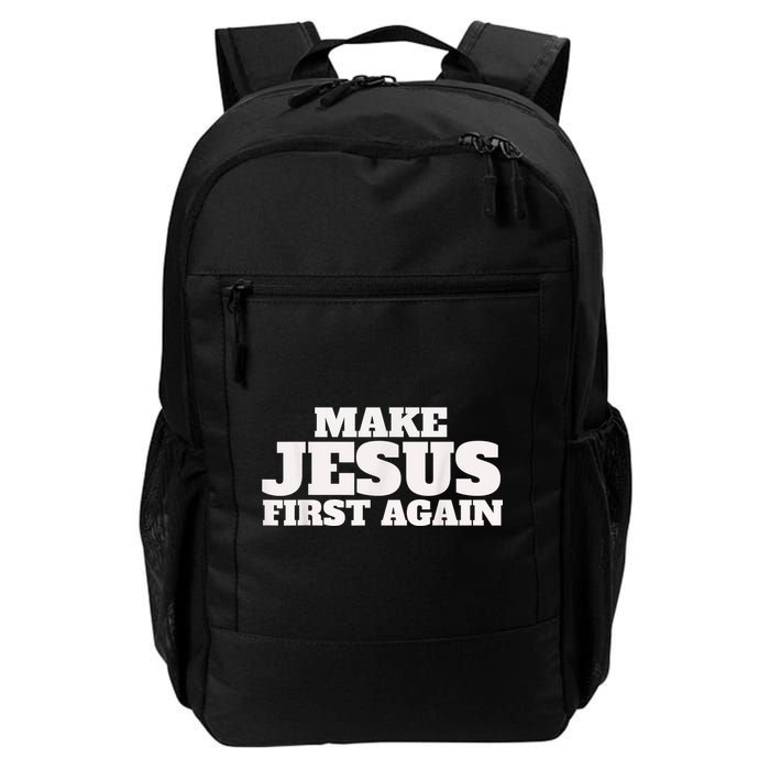 Make Jesus First Again Backpack