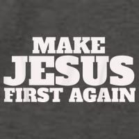 Make Jesus First Again Vector Backpack