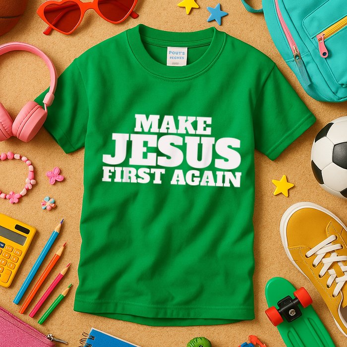 Make Jesus First Again Kids T-Shirt