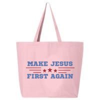 Make Jesus First Again Chrisitan Faith 25L Jumbo Tote