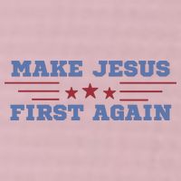 Make Jesus First Again Chrisitan Faith 25L Jumbo Tote