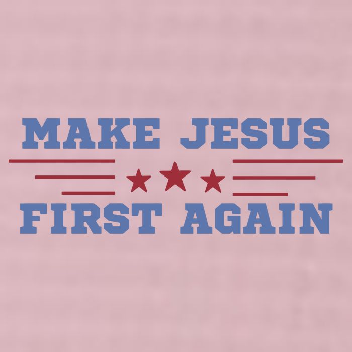 Make Jesus First Again Chrisitan Faith 25L Jumbo Tote