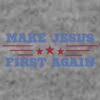 Make Jesus First Again Chrisitan Faith Hooded Wearable Blanket