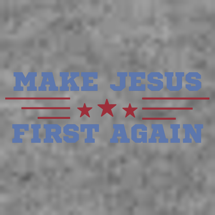 Make Jesus First Again Chrisitan Faith Hooded Wearable Blanket