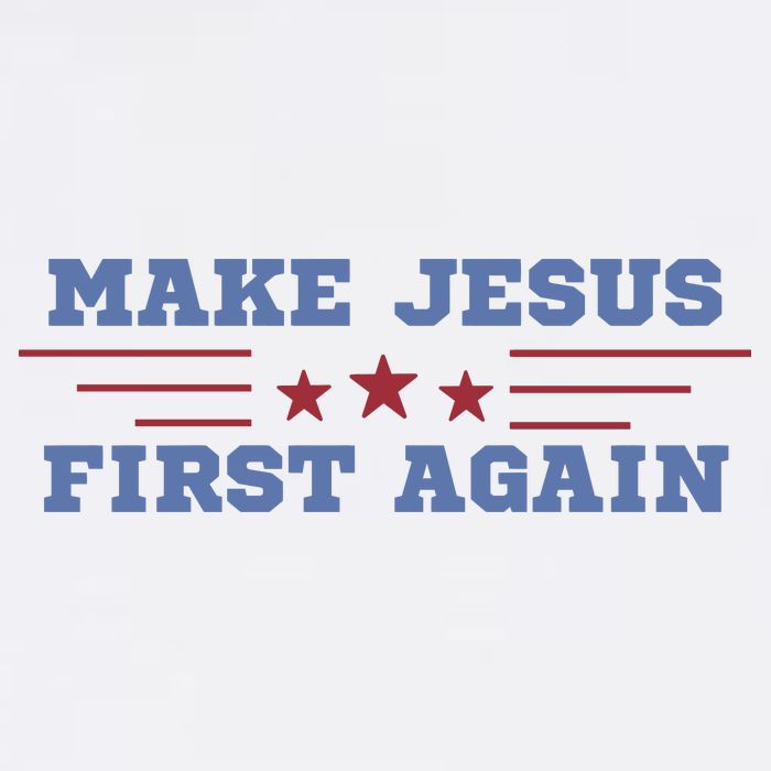 Make Jesus First Again Chrisitan Faith Youth Performance Sprint T-Shirt