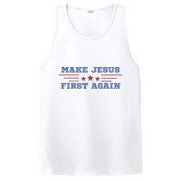 Make Jesus First Again Chrisitan Faith PosiCharge Competitor Tank