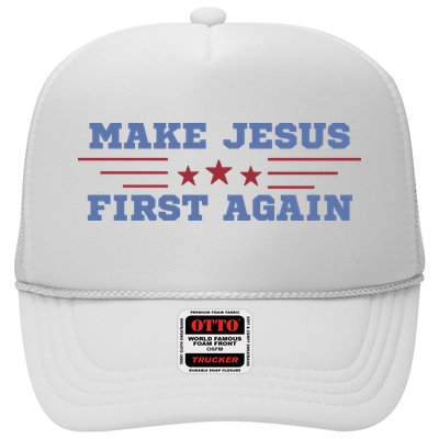 Make Jesus First Again Chrisitan Faith Trucker Hat