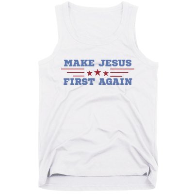 Make Jesus First Again Chrisitan Faith Tank Top