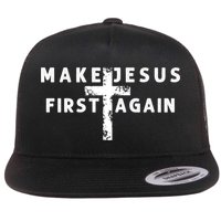 Make Jesus First Again Flat Bill Trucker Hat