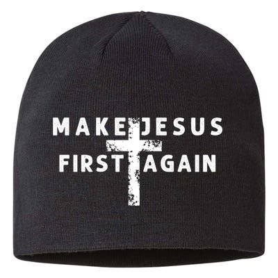 Make Jesus First Again Sustainable Beanie