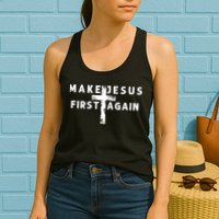 Make Jesus First Again Womens Tank Top