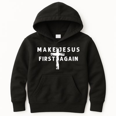 Make Jesus First Again Kids Hoodie