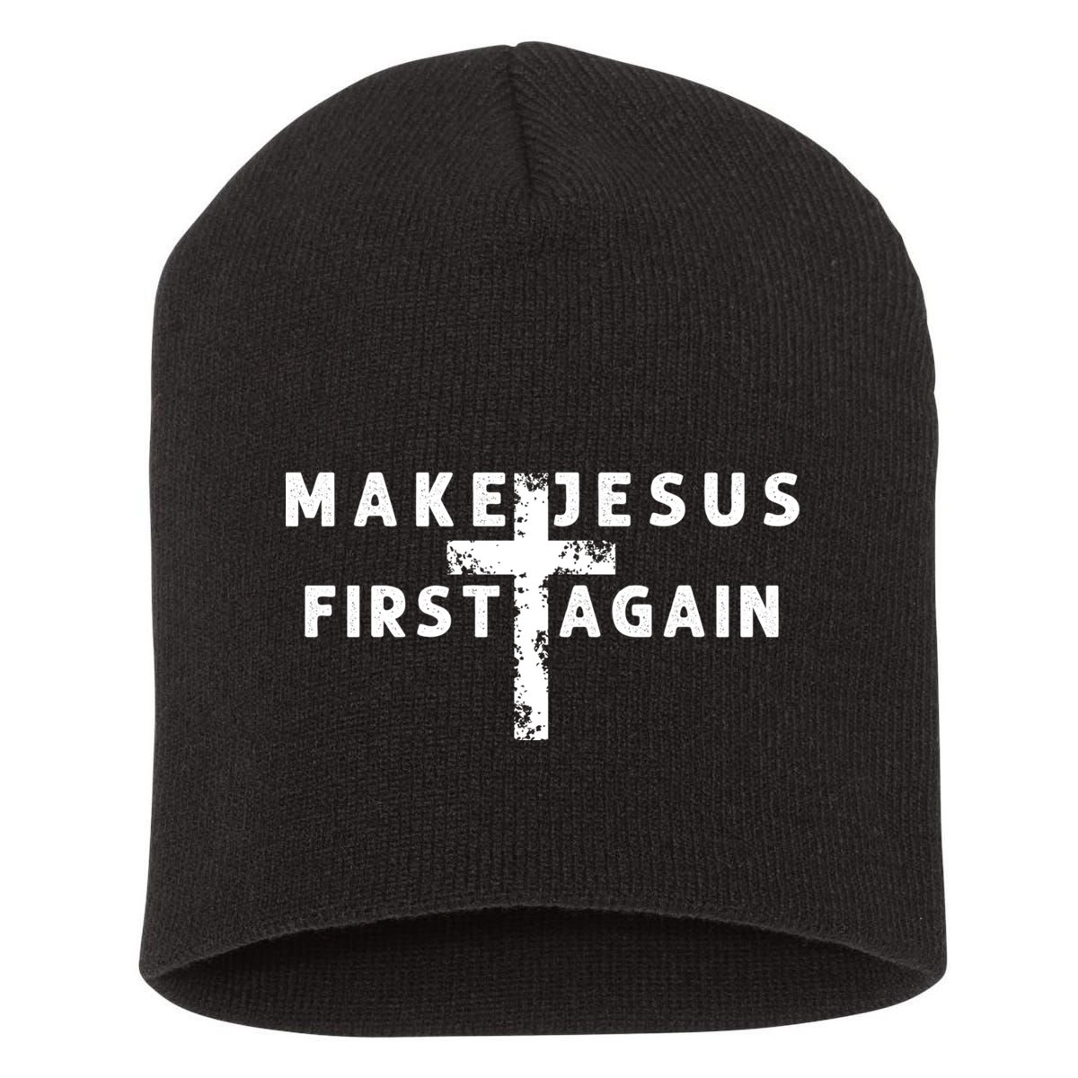 Make Jesus First Again Short Acrylic Beanie