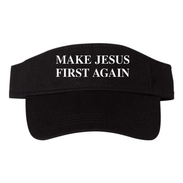 Make Jesus First Again Valucap Bio-Washed Visor