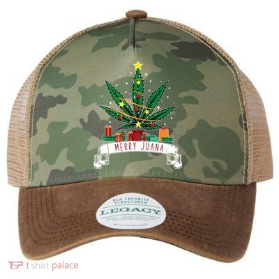 Merry Juana Funny Holiday Christmas Marijuana Weed Stoner Legacy Tie Dye Trucker Hat