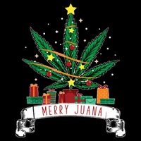 Merry Juana Funny Holiday Christmas Marijuana Weed Stoner City Backpack