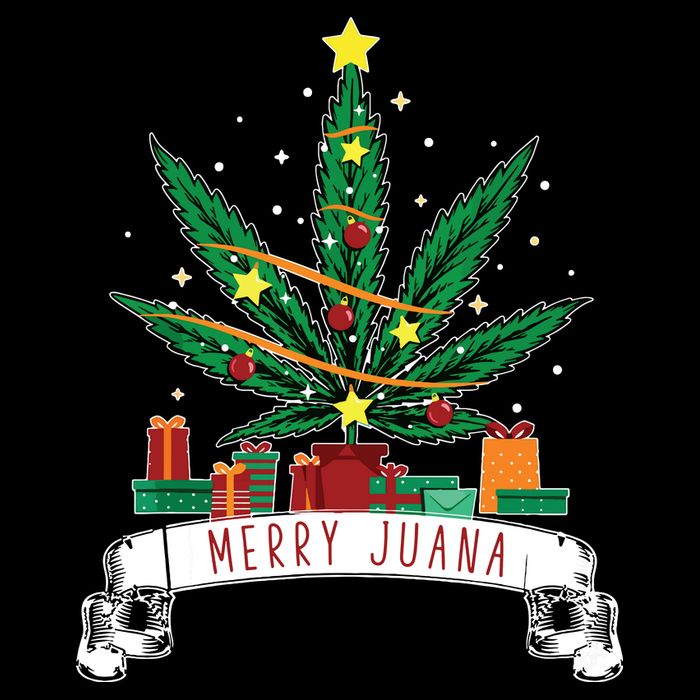 Merry Juana Funny Holiday Christmas Marijuana Weed Stoner City Backpack