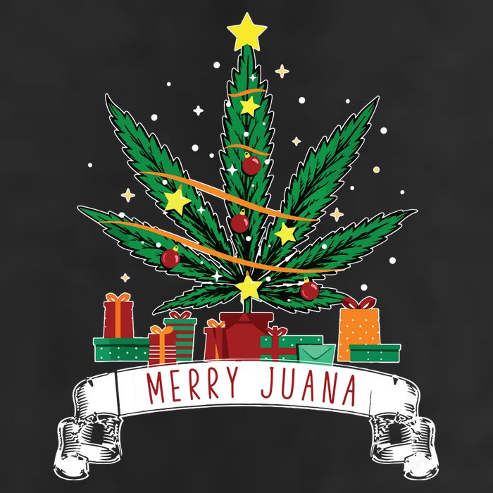 Merry Juana Funny Holiday Christmas Marijuana Weed Stoner 11oz C Handle Ceramic Mug