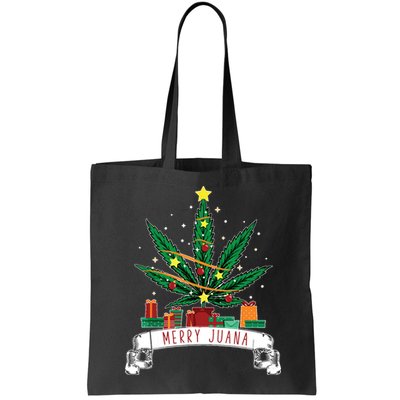 Merry Juana Funny Holiday Christmas Marijuana Weed Stoner Bag