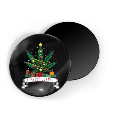 Merry Juana Funny Holiday Christmas Marijuana Weed Stoner Magnet