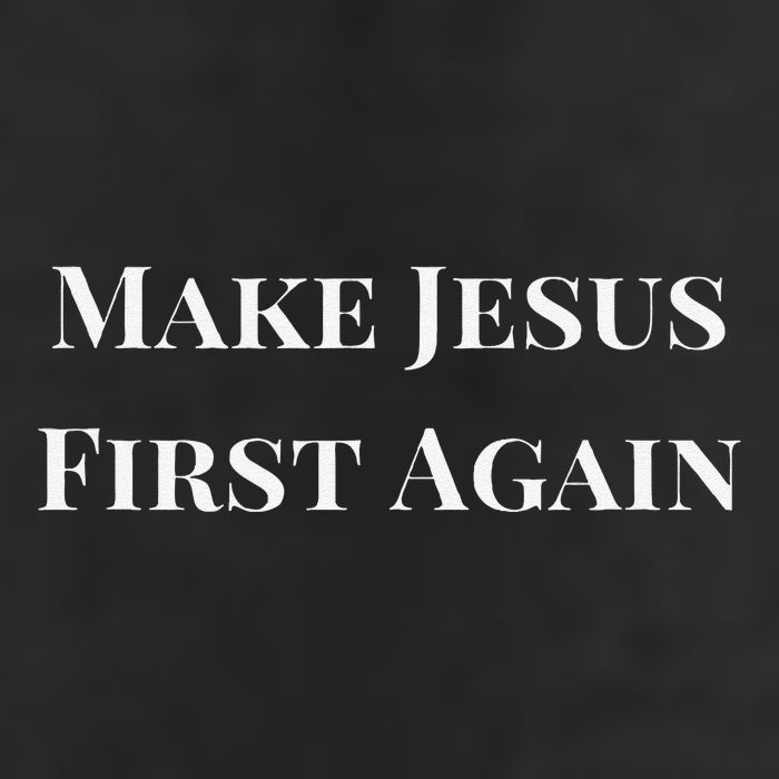 Make Jesus First Again Religious Faith And Political Slogan Adult Drive Performance Visor