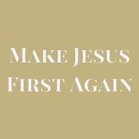 Make Jesus First Again Religious Faith And Political Slogan Cooling Performance Crew T-Shirt