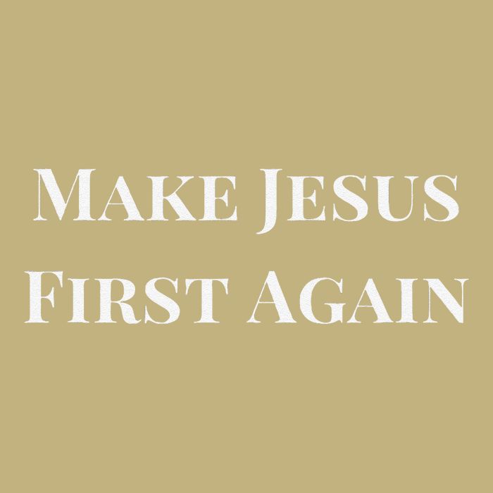 Make Jesus First Again Religious Faith And Political Slogan Cooling Performance Crew T-Shirt
