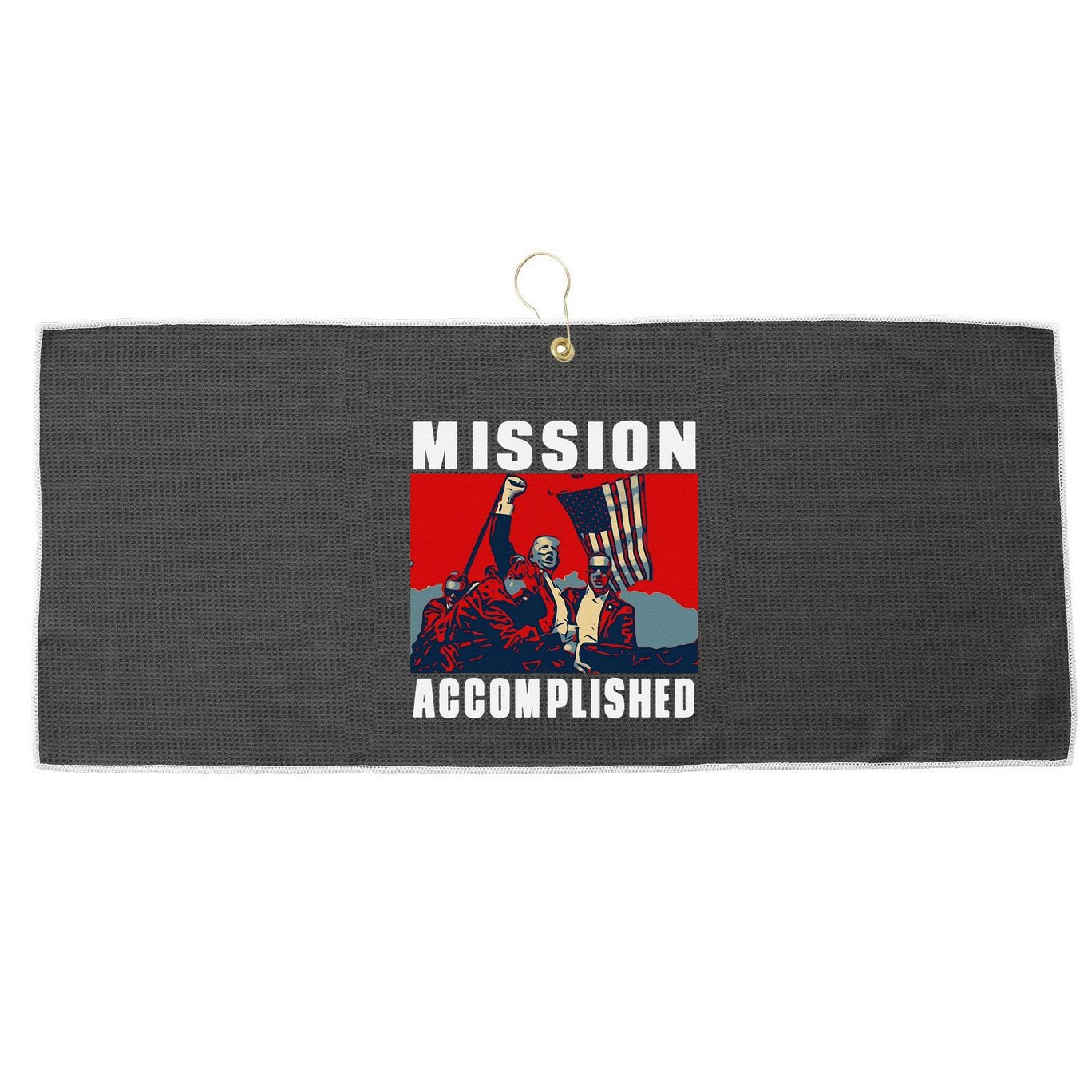 Make Jesus First Again Large Microfiber Waffle Golf Towel
