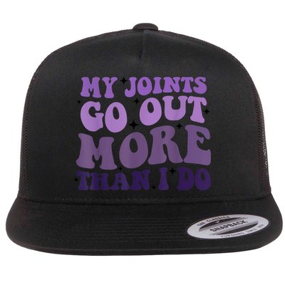 My Joints Go Out More Than I Do Flat Bill Trucker Hat