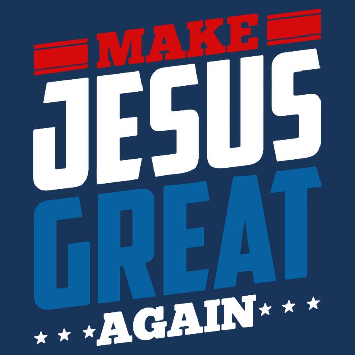Make Jesus Great Again Red White And Blue Hoodie