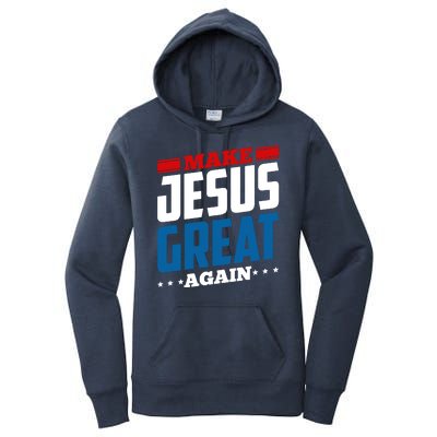 Make Jesus Great Again Red White And Blue Women's Pullover Hoodie