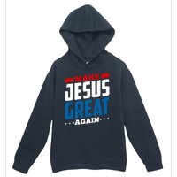 Make Jesus Great Again Red White And Blue Urban Pullover Hoodie