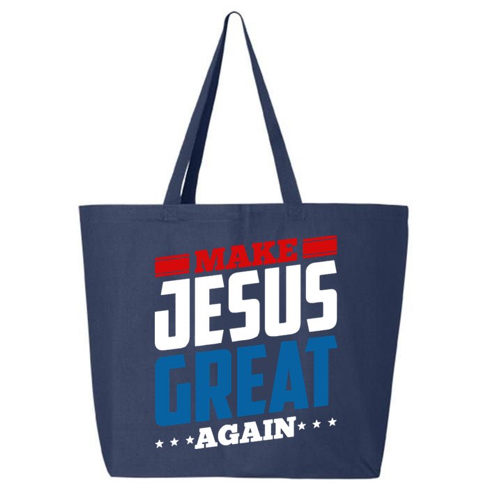 Make Jesus Great Again Red White And Blue 25L Jumbo Tote