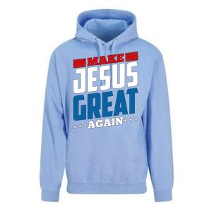 Make Jesus Great Again Red White And Blue Unisex Surf Hoodie